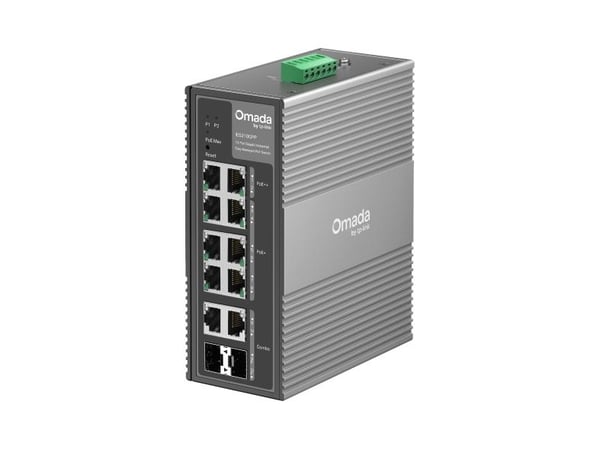 TP-Link Omada IES210GPP, Administreret, Gigabit Ethernet (10/100/1000), Strøm over Ethernet (PoE), Stativ-montering, DIN-skinne