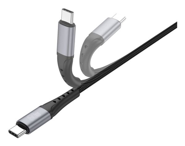 4smarts 541454, 1,5 m, USB C, USB C, 0,48 Gbit/s, Sort