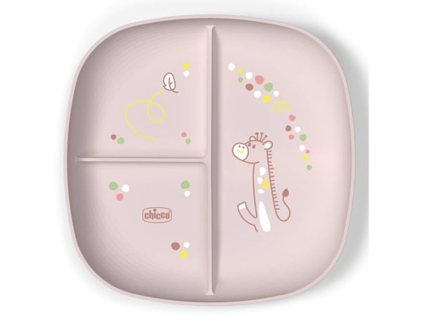 Chicco 00016003150000, Pikkulasten lautanen, Ruusu, Poika/tyttö, 1 vuosi/vuosia, 168 g, 210 mm