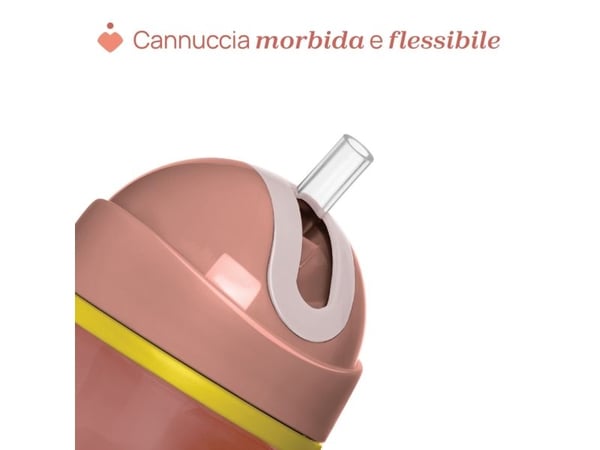 Chicco 00006991150000, Single, 0,266 l, Rosa, Plast, Silikon, Bägare, Universal
