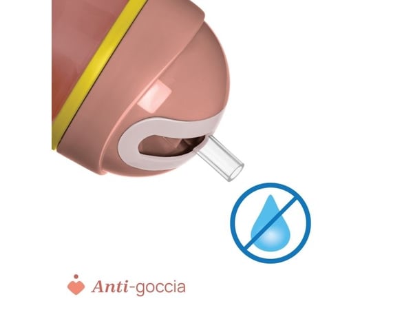 Chicco 00006991150000, Single, 0,266 l, Rosa, Plast, Silikon, Bägare, Universal