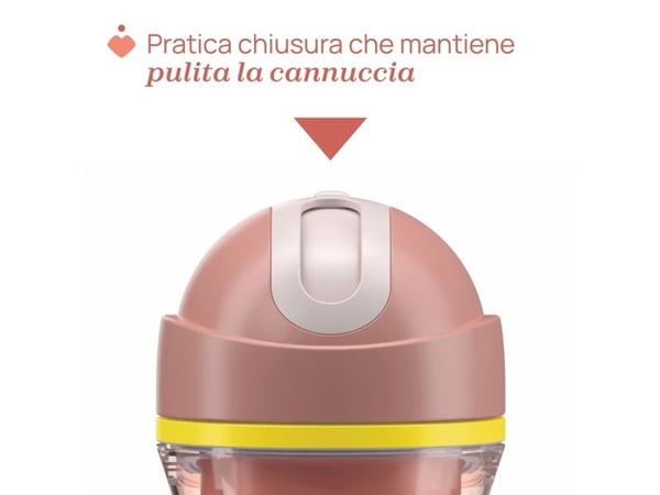 Chicco 00006991150000, Single, 0,266 l, Rosa, Plast, Silikon, Bägare, Universal