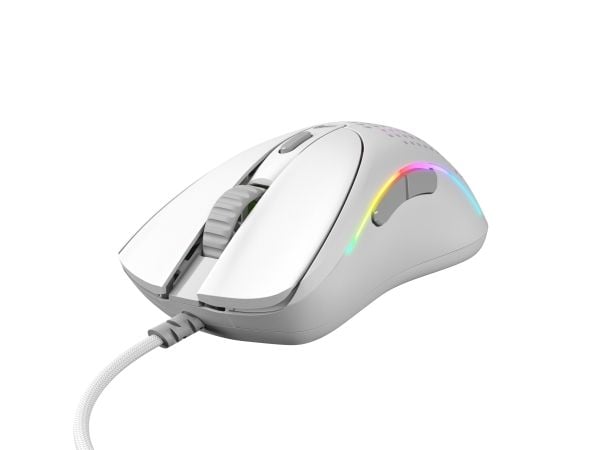 Glorious Gaming Model D 2 Wired, Oikeakätinen, Optinen, USB A-tyyppi, 26000 DPI, Valkoinen
