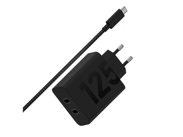 Motorola - Strømadapter - 125 watt - PD (USB-C) - på kabel: USB-C - Europa