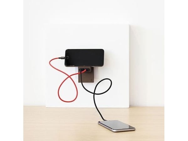 Usbepower Rock dual USB-A-laddare - svart