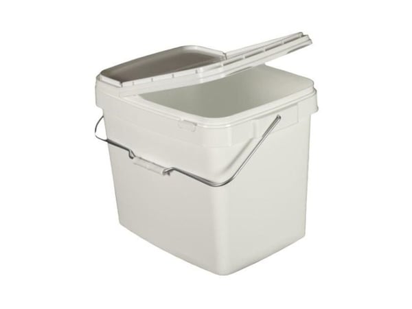 Mondex SQUARE back med lock 38x30x45 cm 34 l vit