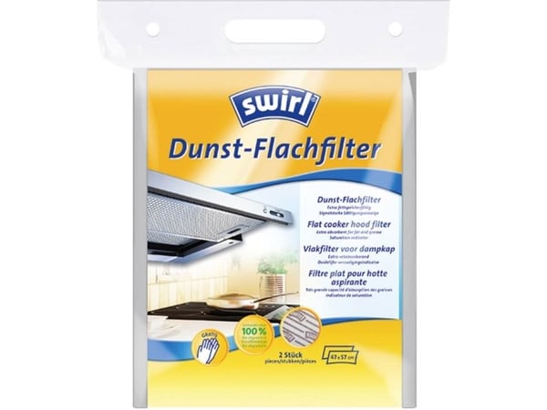 Swirl 221974, Filter til kjøkkenhette, 100 g, 2 stykker, 302 mm, 243 mm, 24 mm