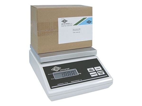 Wedo 50 7012, Elektronisk vekt for kommersiell bruk, 12 kg, Lysegrå, 1 g, Rustfritt stål, Berøringskontroll