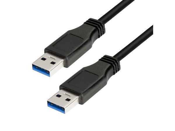 LogiLink - USB-kaapeli - USB-tyyppi A (uros) - USB-tyyppi A (uros) - USB 3.0 - 2 m - muotoiltu - musta