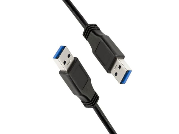 LogiLink - USB-kaapeli - USB-tyyppi A (uros) - USB-tyyppi A (uros) - USB 3.0 - 2 m - muotoiltu - musta
