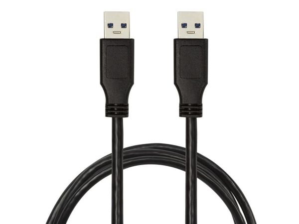 LogiLink - USB-kaapeli - USB-tyyppi A (uros) - USB-tyyppi A (uros) - USB 3.0 - 2 m - muotoiltu - musta