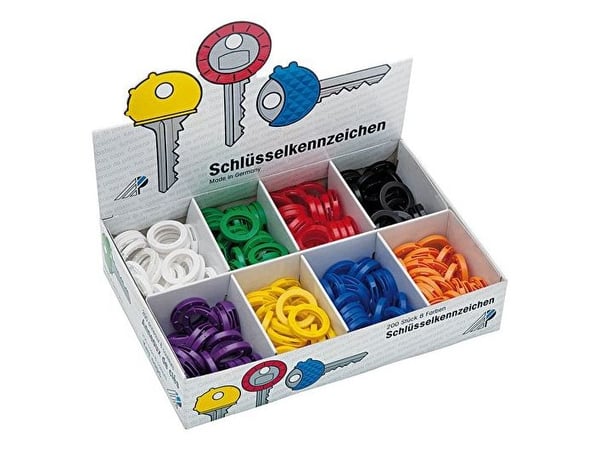 Wedo 262 8008, Nyckelring, Blandade färger, Plast, Rund, 24 mm, 24 mm