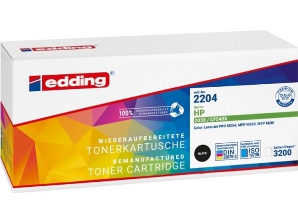 Edding EDD-2204, 3200 sidor, Svart, 1 styck