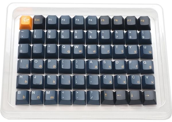 Ducky DCA133-USNAZCHPT2, Tastaturtaster, Termoplastisk polyester (PBT), Sort, Marineblå
