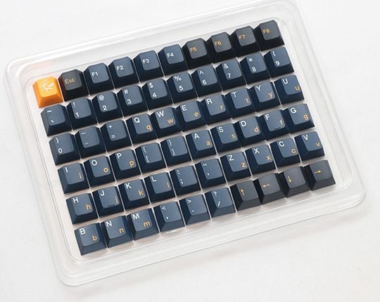 Ducky DCA133-USNAZCHPT2, Tastaturtaster, Termoplastisk polyester (PBT), Sort, Marineblå