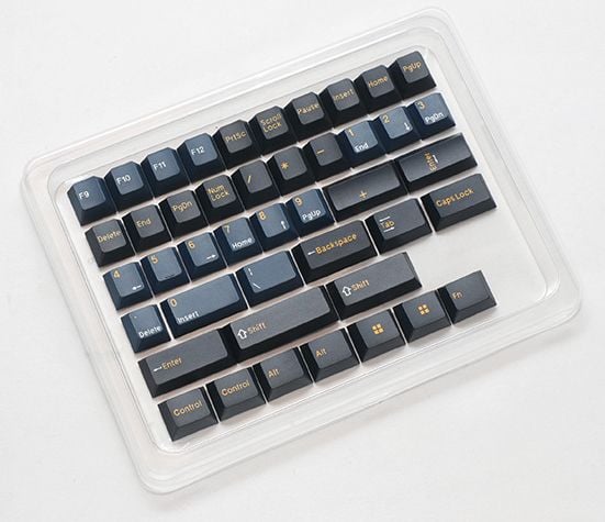 Ducky DCA133-USNAZCHPT2, Tastaturtaster, Termoplastisk polyester (PBT), Sort, Marineblå