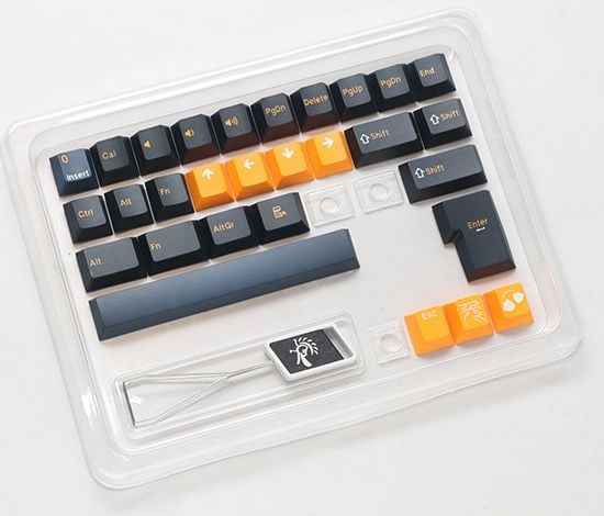 Ducky DCA133-USNAZCHPT2, Tastaturtaster, Termoplastisk polyester (PBT), Sort, Marineblå