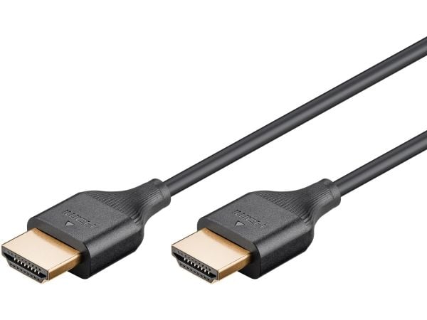 Goobay 75292, 0,5 m, HDMI-tyyppi A (vakio), HDMI-tyyppi A (vakio), 3D, 18 Gbit/s, musta