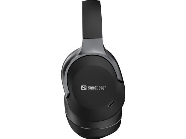 Sandberg - Hodetelefoner med mikrofon - full størrelse - Bluetooth - trådløs, kablet - aktiv støydemping - 3,5 mm jakk