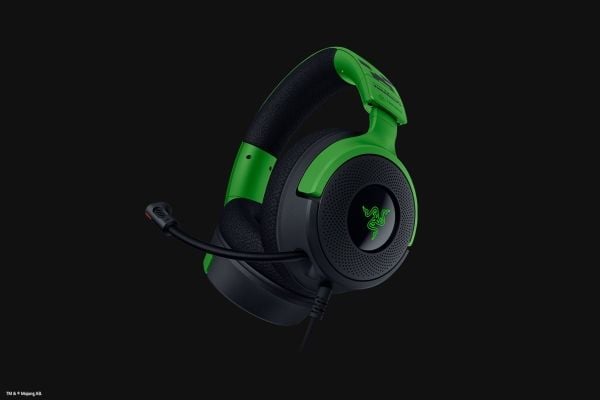 Razer Kraken V4 X - Minecraft Edition - hodesett - full størrelse - kablet - USB-C - lydisolerende