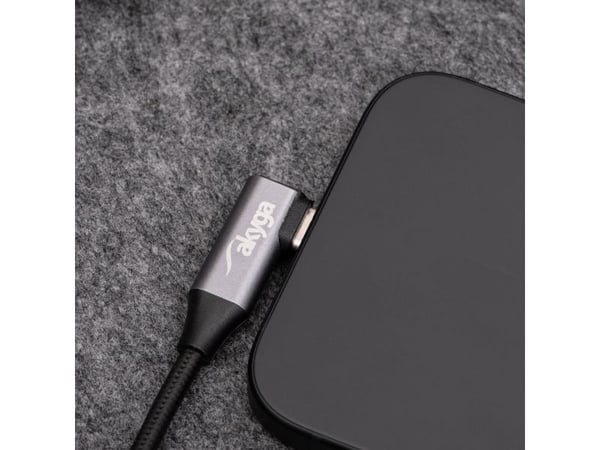 Akyga AK-USB-56, 1 m, Lightning, USB C, Hanstik, Hanstik, Lajittelu