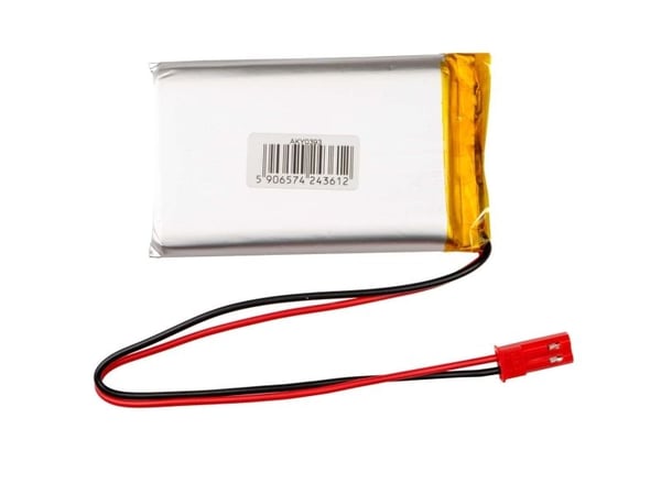 Akyga AKY0393, Batteri, Sølv, Lithium-Ion (Li-Ion), 2200 mAh, 3,7 V, 37 mm