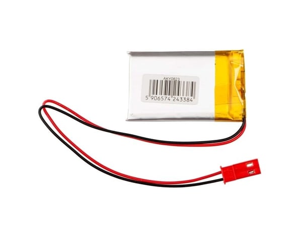 Akyga AKY0823, Batteri, Sølv, Lithium-Ion (Li-Ion), 500 mAh, 3,7 V, 24 mm