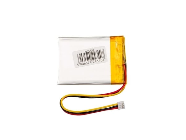 Akyga AKY0833, Batteri, Sølv, Lithium-Ion (Li-Ion), 560 mAh, 3,7 V, 30 mm