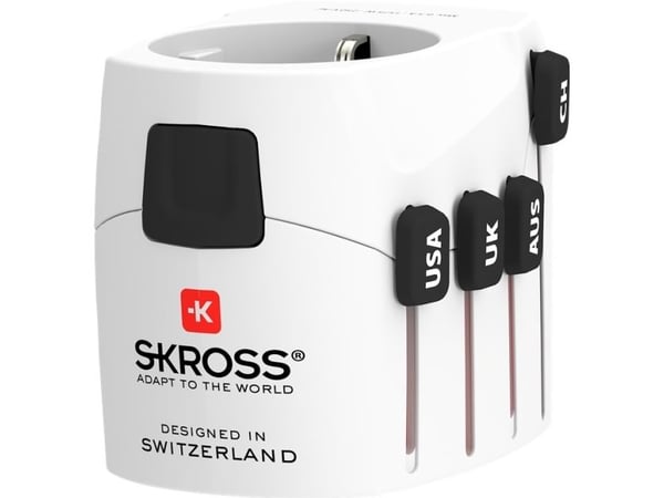 Skross PRO – World & USB, Vit