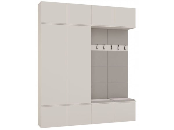Goodhome Garderoba HAGA IV 2Sz2W KASZMIR 2x Szafa + 2x Wieszak
