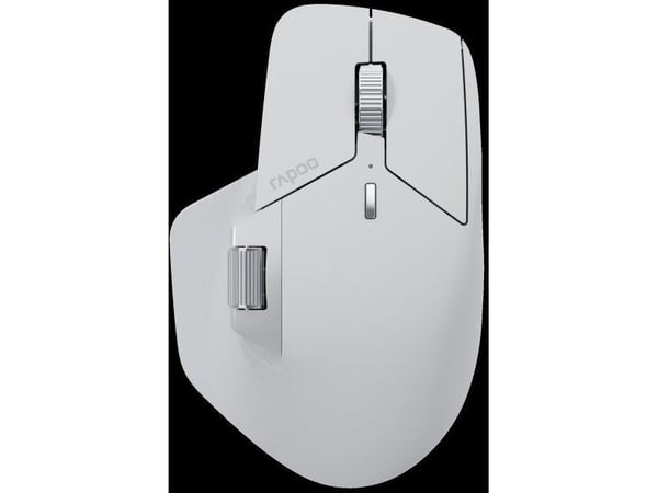Rapoo MT760M, laser, Trådlös RF + Bluetooth, 4000 DPI, Grå