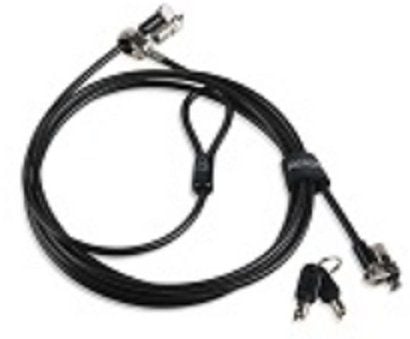 Kensington MicroSaver 2.0 Twin Head - Lås för säkerhetskabel - 2.5 m