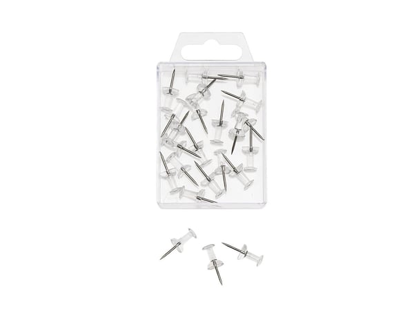 Wedo 54 149, Gjennomsiktig, 10 mm, 23 mm, 20 stykker