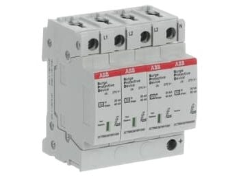 ABB OVR T2 3N 40-275 P QS, 230 / 400 V, Grå, IP20, A/V, 480 g, 71,2 mm