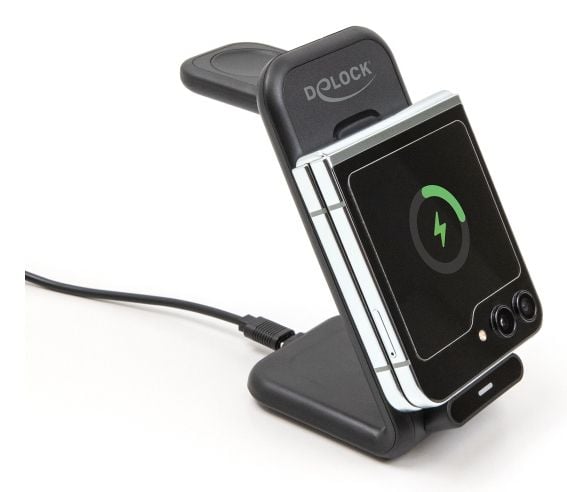 DeLOCK 66941, Sisätila, USB, Langaton lataaminen, musta