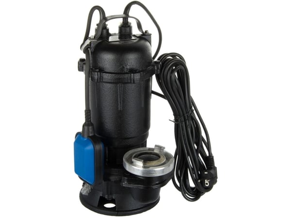 GEKO pumpe for skittent vann 550 W med flyter og kobling for brannslange