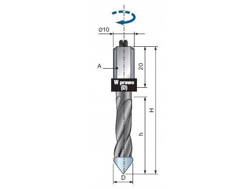Freudin porausmittarit PF11MD AC3 5.0x40x70x10 P