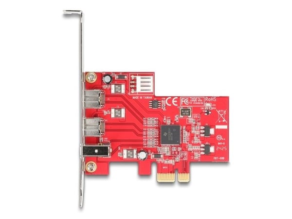Delock - FireWire-adapter - PCIe 1.1 låg profil - FireWire 800, FireWire