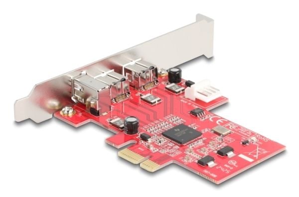 Delock - FireWire-adapter - PCIe 1.1 låg profil - FireWire 800, FireWire