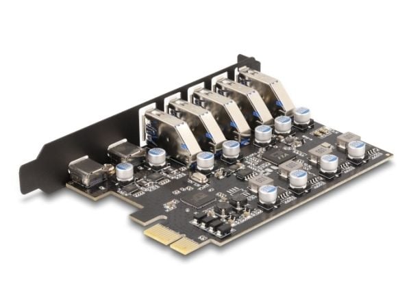 Delock - USB-adapter - PCIe 2.0 - USB x 5 + USB-C x 2