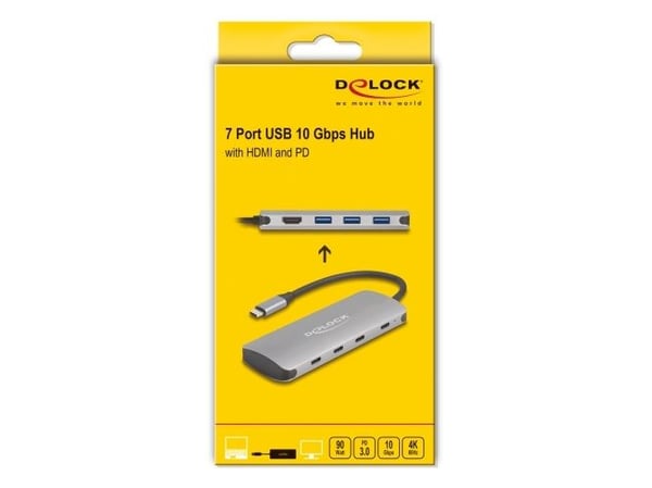 Delock - Dockningsstation - USB-C / Thunderbolt 3 / Thunderbolt 4 - HDMI