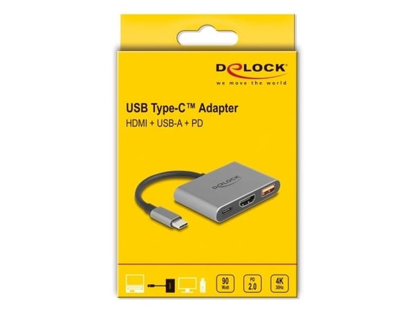 Delock - Dockningsstation - USB-C / Thunderbolt 3 / Thunderbolt 4 - HDMI