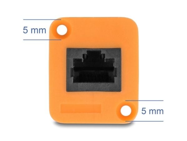 DeLOCK 90803, 0,3 m, Cat5e, U/UTP (UTP), RJ-45, RJ-45, musta, Oranssi