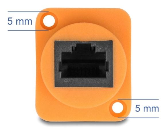 DeLOCK 90804, 0,3 m, Cat5e, U/UTP (UTP), RJ-45, RJ-45, musta, Oranssi