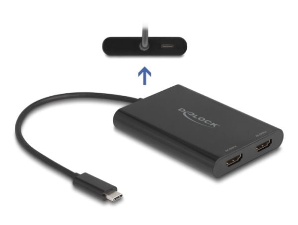 Delock - Telakointiasema - USB-C / Thunderbolt 3 / Thunderbolt 4 - 2 x HDMI