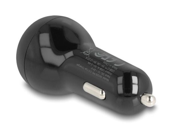 Delockin autolataussovitin USB Type-C PD 3.0 ja USB Type-A 32 W:lla