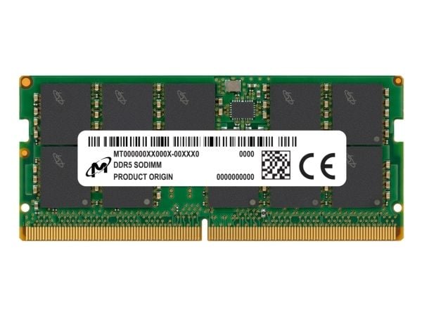 Micron - DDR5 - moduuli - 16 GB - SO DIMM 262-PIN - 5600 MHz / PC5-44800 - CL46 - ECC