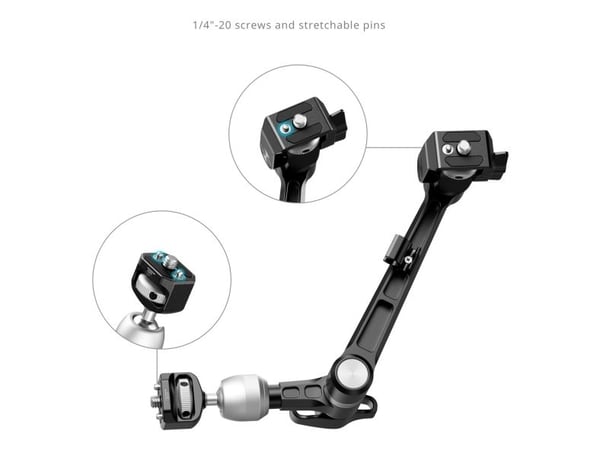SmallRig 5141, Fleksibel arm, Sort, Aluminium, 2 kg, 1/4", 1 stykker