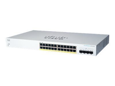 Cisco CBS220-24P-4X, Hallittu, L2, Gigabit Ethernet (10/100/1000), Power over Ethernet -tuki, Telineasennus