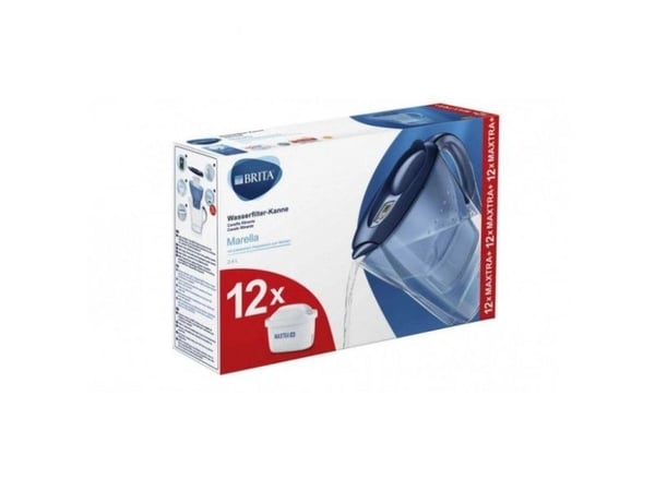 Brita Marella, Manuelt vannfilter, 2,4 l, Blå, Gjennomsiktig